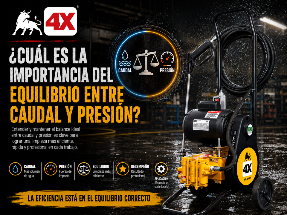 ¿Cuál es la importancia del equilibrio entre caudal y presión?